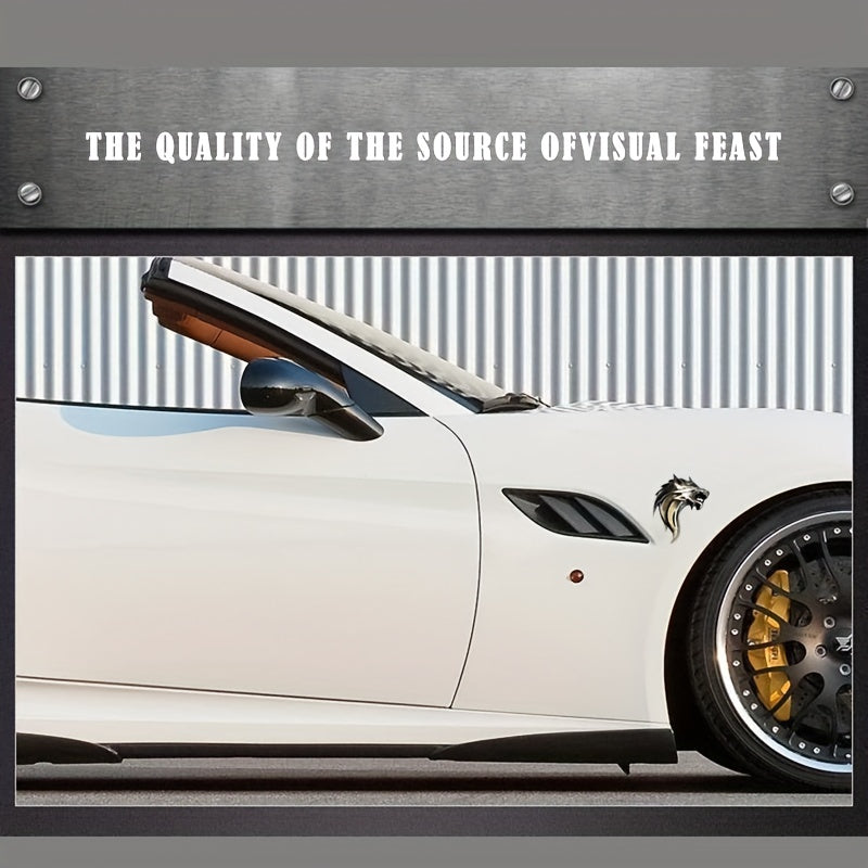 3D Car Metal Wolf Sticker Personalized Decorative Personality Car Sticker