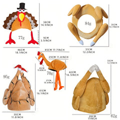 Funny Thanksgiving Turkey Series Hat Moving Top Hat Dress Up Costume