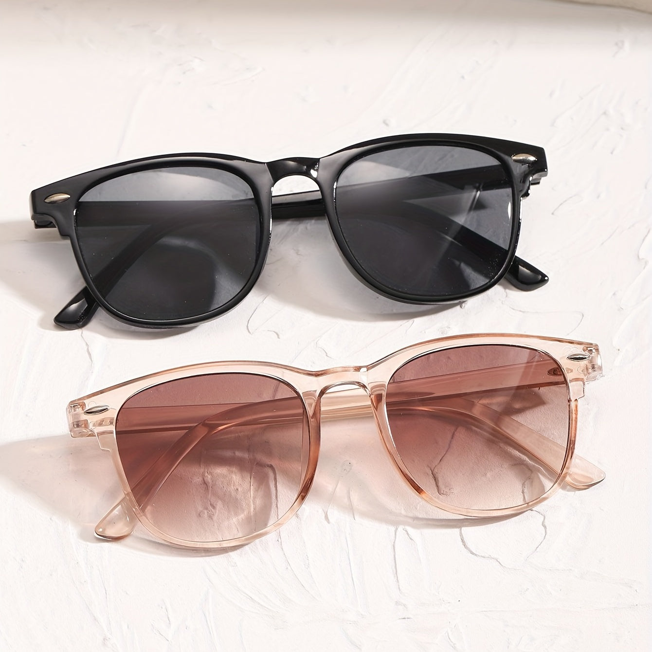 Square Sunglasses Anti Glare UV400 Sun Shades Glasses for Driving Beach Travel
