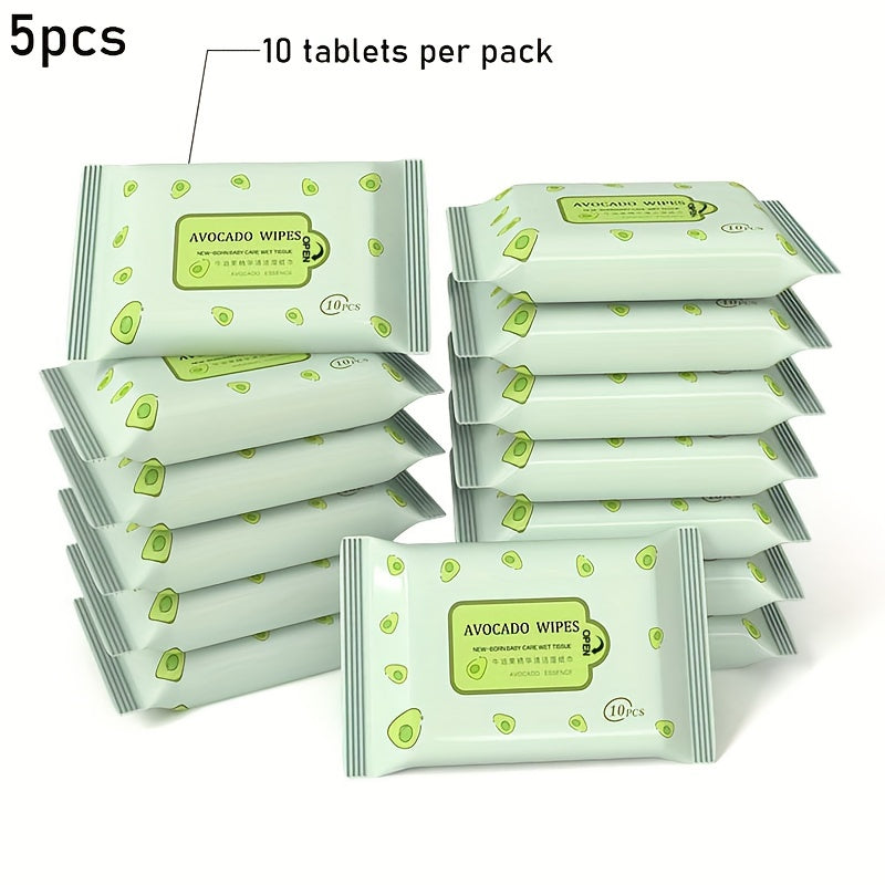 Avocado Small Pack Wet Wipes 10pcs Pack