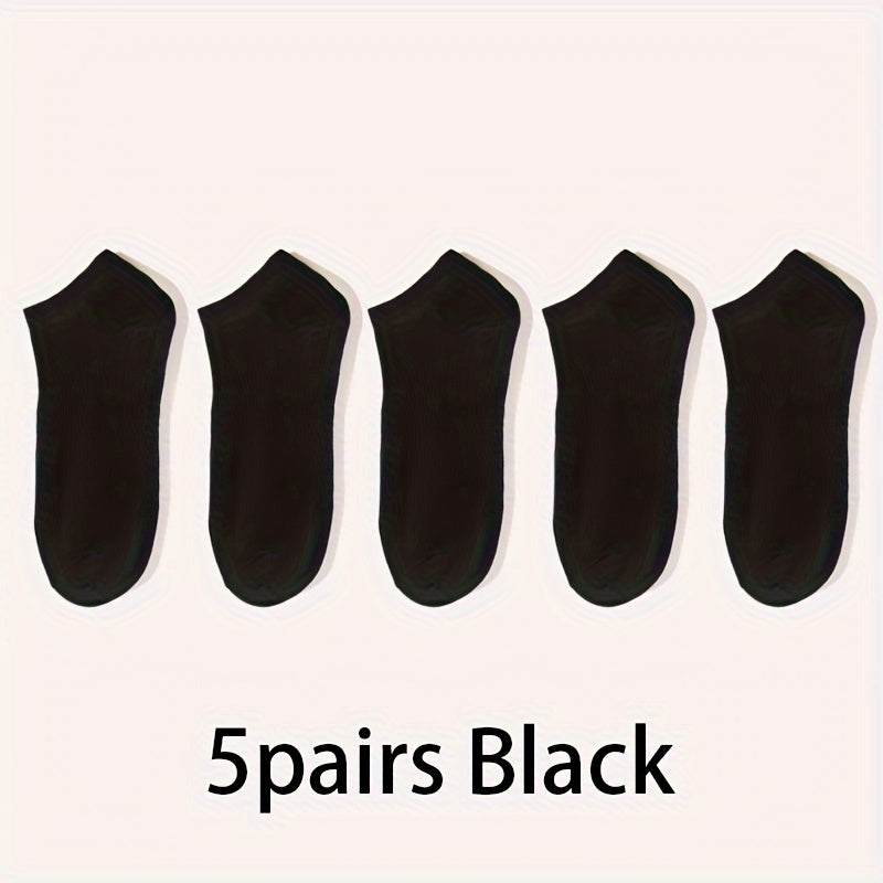 10 Pairs Men's Women's Low Cut Socks Breathable Comfortable for Spring