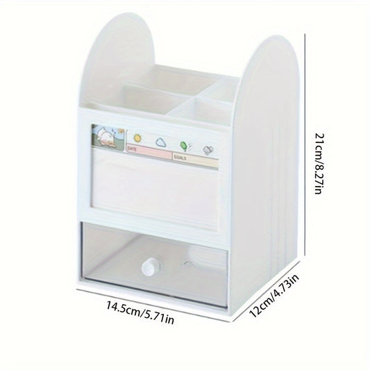 1pc DIY Storage Box Drawer Plastic Desktop Organizer Office Desk