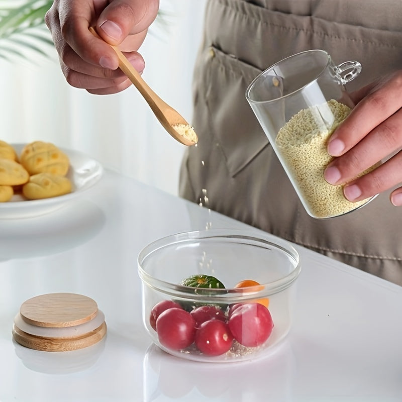8-Piece Glass Jars with Airtight Lids for Food Storage
