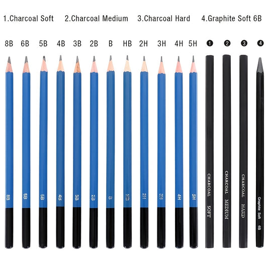 Art 32 Pack Drawing Pencils Set Professional Drawing Art Kit