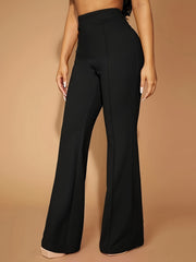  Women's High Waist Flared Trousers