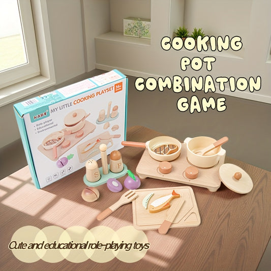 Kids Kitchen Playhouse Toy Set with Accessories