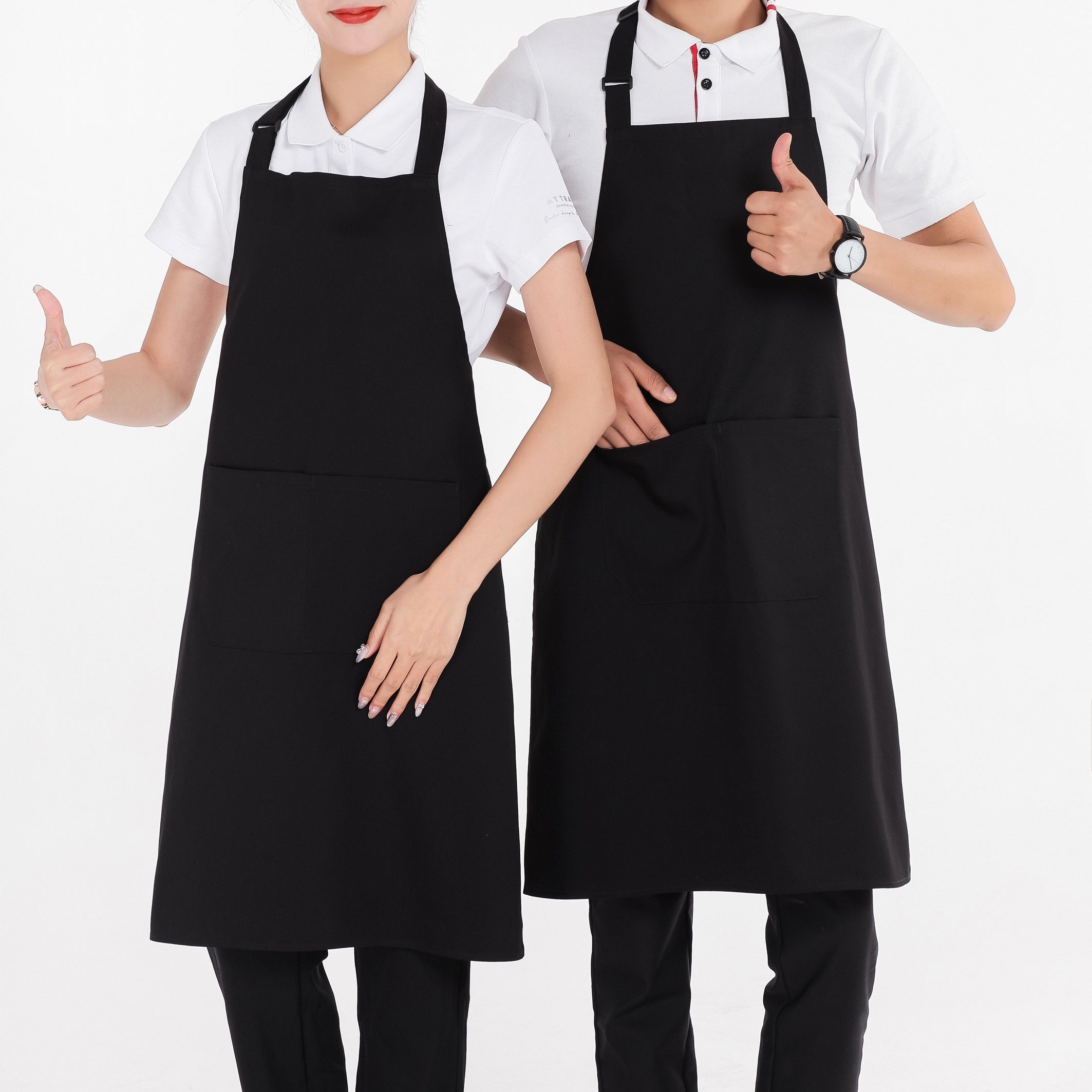 Adjustable Waterproof Cooking Apron Household Solid Apron