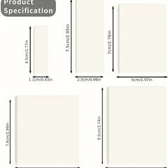 500 Transparent Sticky Notes 10 Packs Set for Reading Learning Office