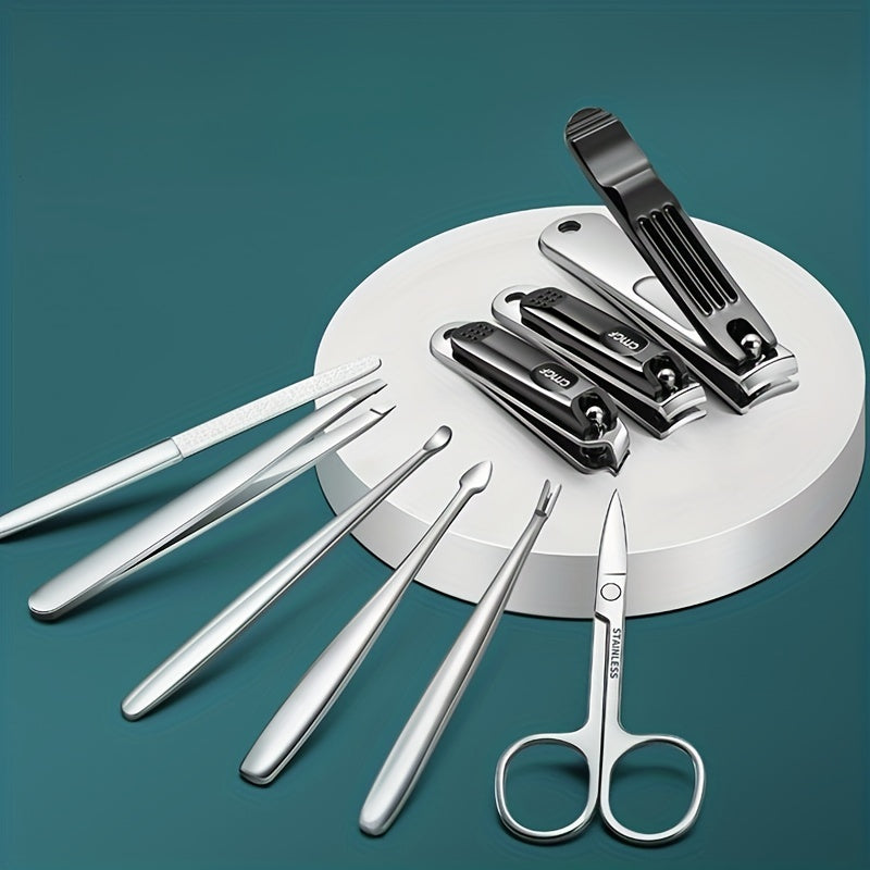 9pcs Nail Clippers Fingernail & Toenail Cutter Manicure Tool