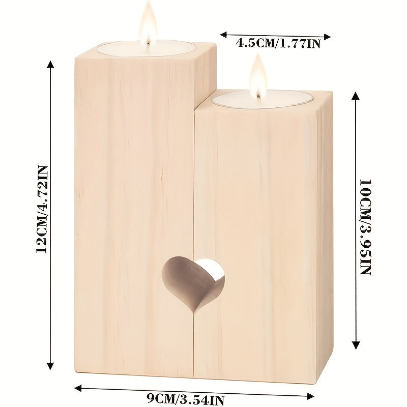 Wooden Candlestick Thank You For Being My Unbiological Sister Gift
