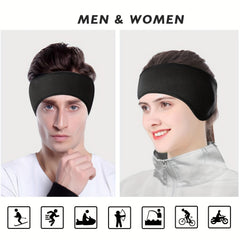 Adjustable Winter Headband with Ear Flaps for Running & Hiking