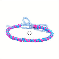 Colorful Boho Braided Bracelet for Summer Style and Birthday