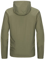 Men's Lightweight Hooded Waterproof Jacket for Outdoor Activities