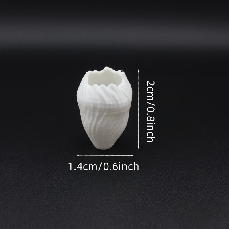 Mini Art Vase for Dollhouses Plastic Flower Arrangement DIY Collectible Display