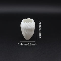 Mini Art Vase for Dollhouses Plastic Flower Arrangement DIY Collectible Display