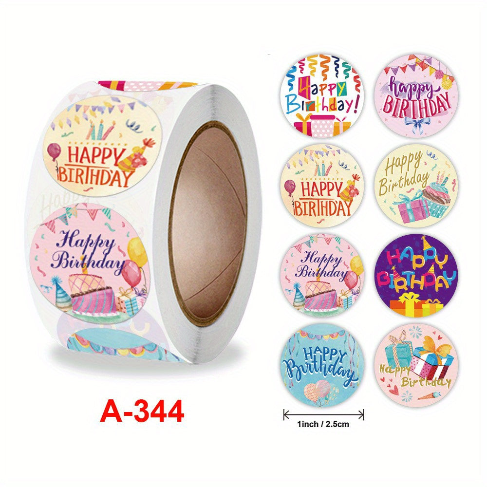 Birthday Party Cartoon Sealing Stickers 500 Sheets