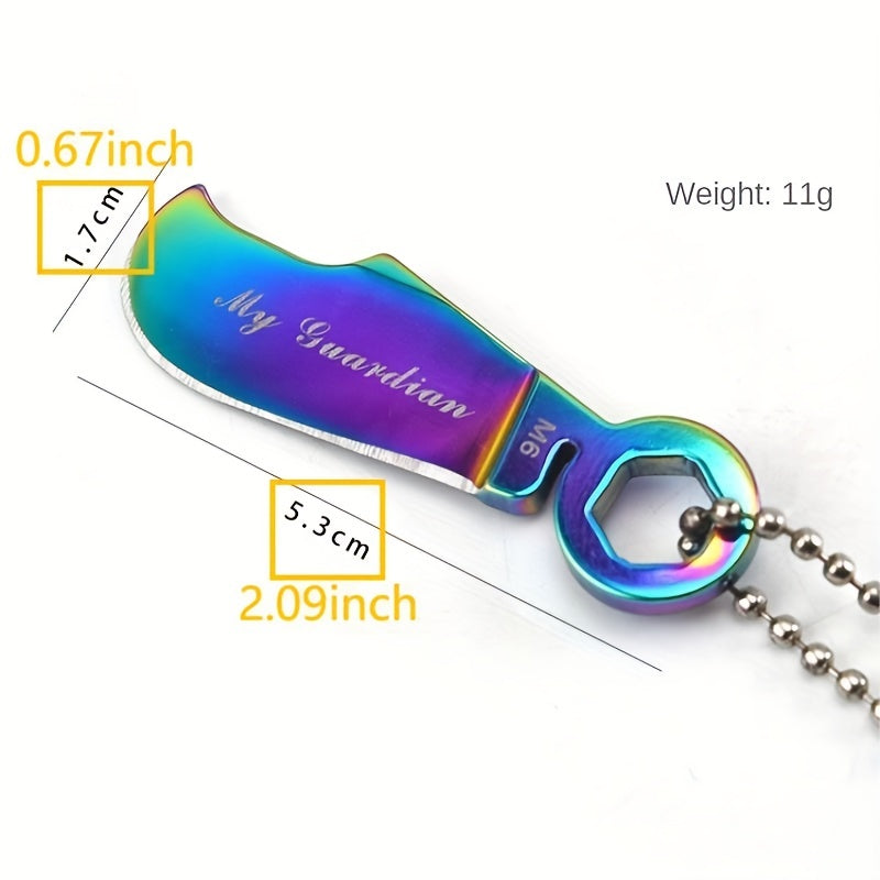 Men's Multifunctional Stainless Steel Keychain Opener