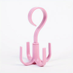 Rotating Hook Four Claw Plastic Wardrobe Bag Hook