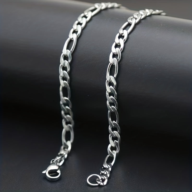 Stainless Steel Cuban Chain Necklace for Men and Women