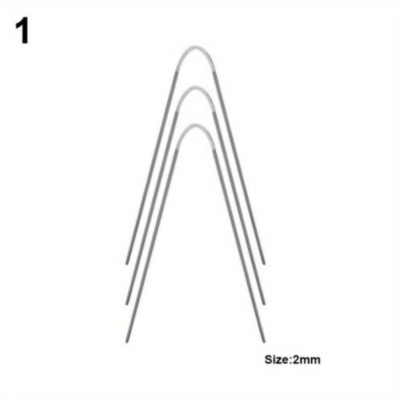 3pcs Stainless Steel Ring Knitting Needle 2mm-3.5mm