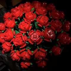 Building Blocks Rose Flower Potted DIY Toy For Children Gift