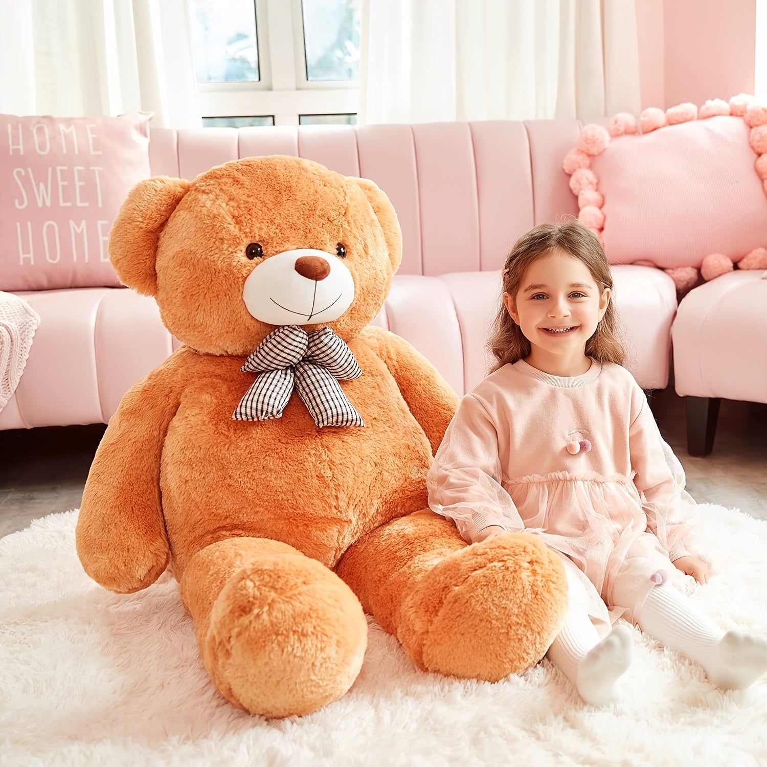 IKASA Brown Giant Teddy Bear Soft Toys Stuffed Animals