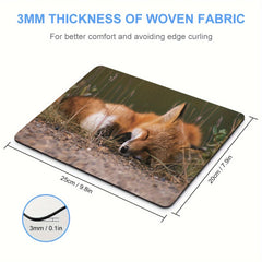 Gaming Mouse Pad Non slip Rubber Mat for Computers Laptops Office - Sleeping Fox