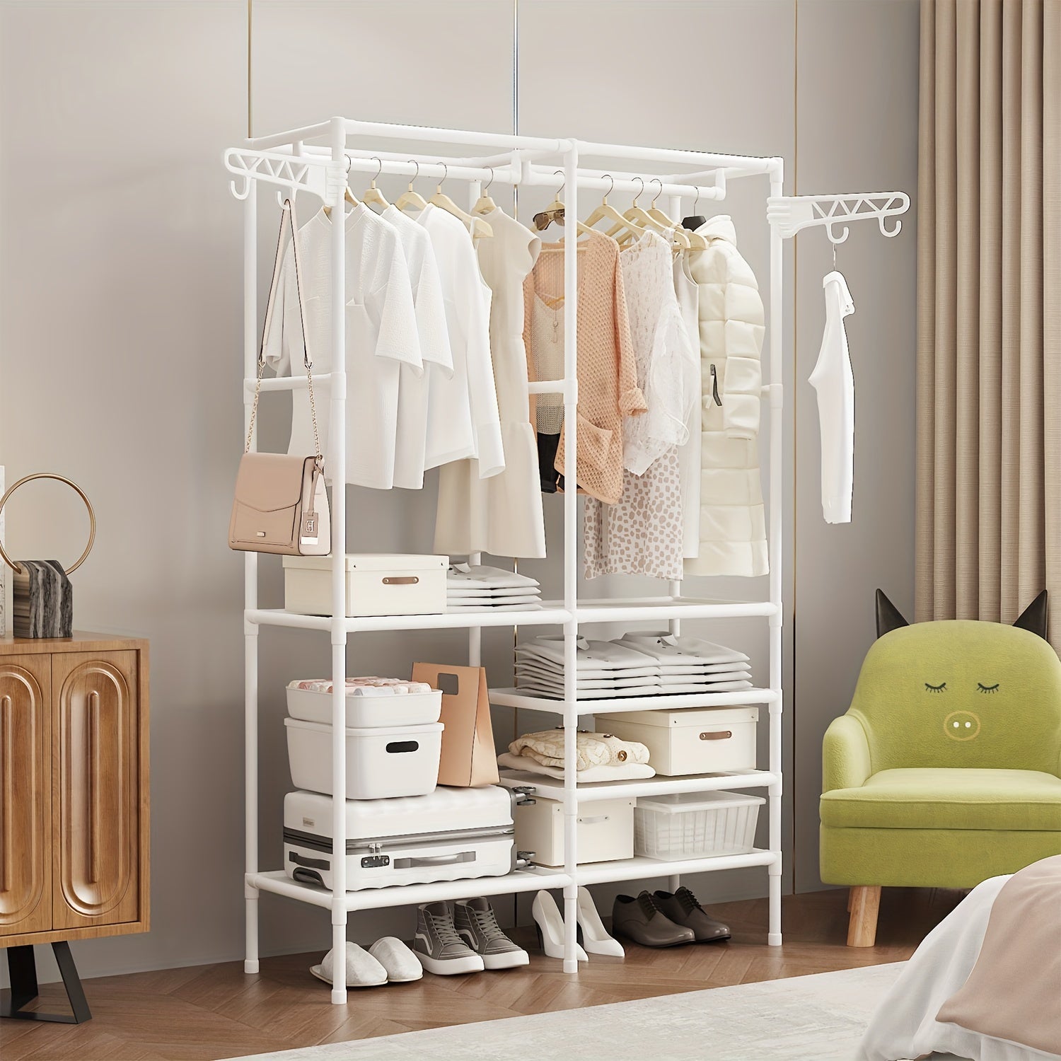Large Capacity Coat Rack Standing Storage Rack
