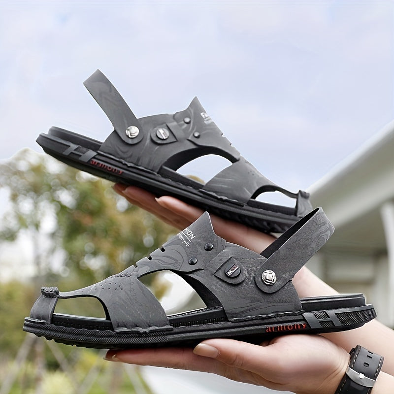 Men's Dual Purpose Sandals Casual Hollow Out Non Slip Shoes