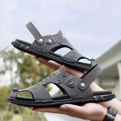 Men's Dual Purpose Sandals Casual Hollow Out Non Slip Shoes