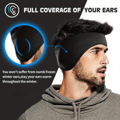 2 Pack Winter Fleece Ear Warmer Headband with Scarf Neck Gaiter