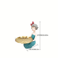 Creative Girl Bow Tray Home Decoration