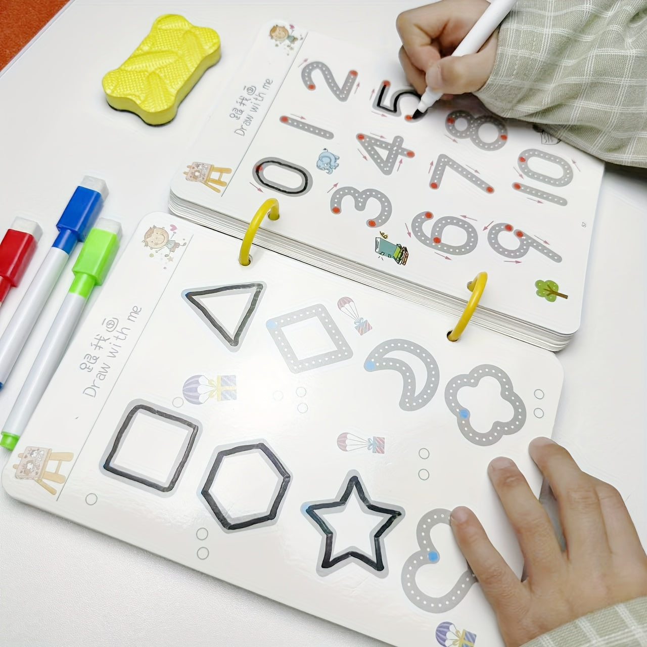 Reusable Magic Practice Copybook Set for Brain Development