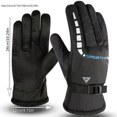 Winter Outdoor Skiing Gloves Windproof Riding Gloves