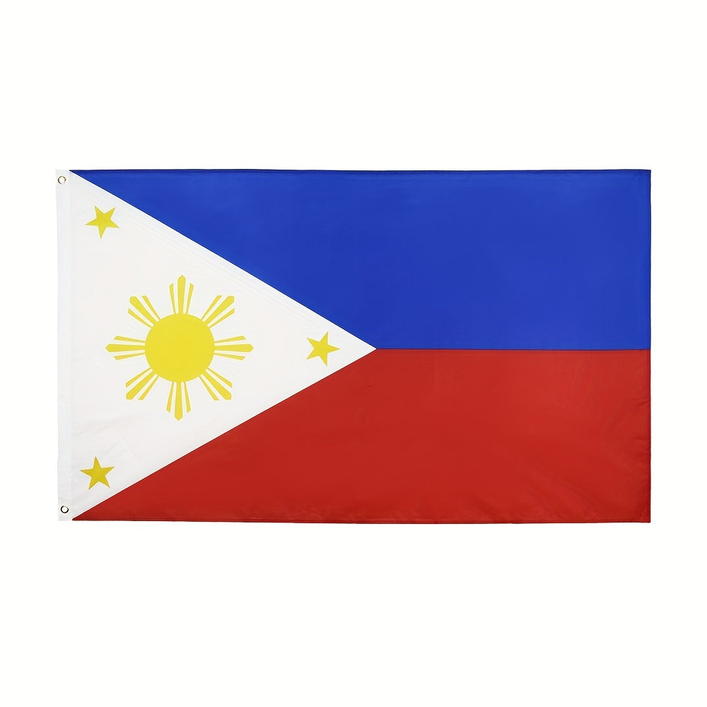PH Philippine Flag 90X150cm Polyester UV Fade Resistant National Flag