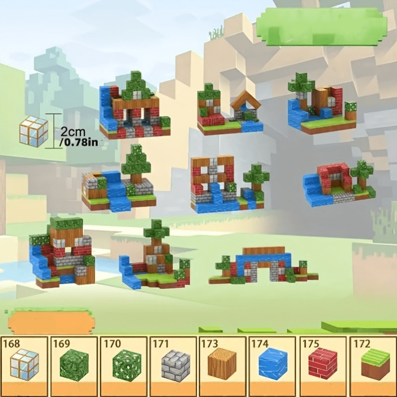 Building Blocks Toy Set DIY 3D Puzzle & Creative Home Decoration