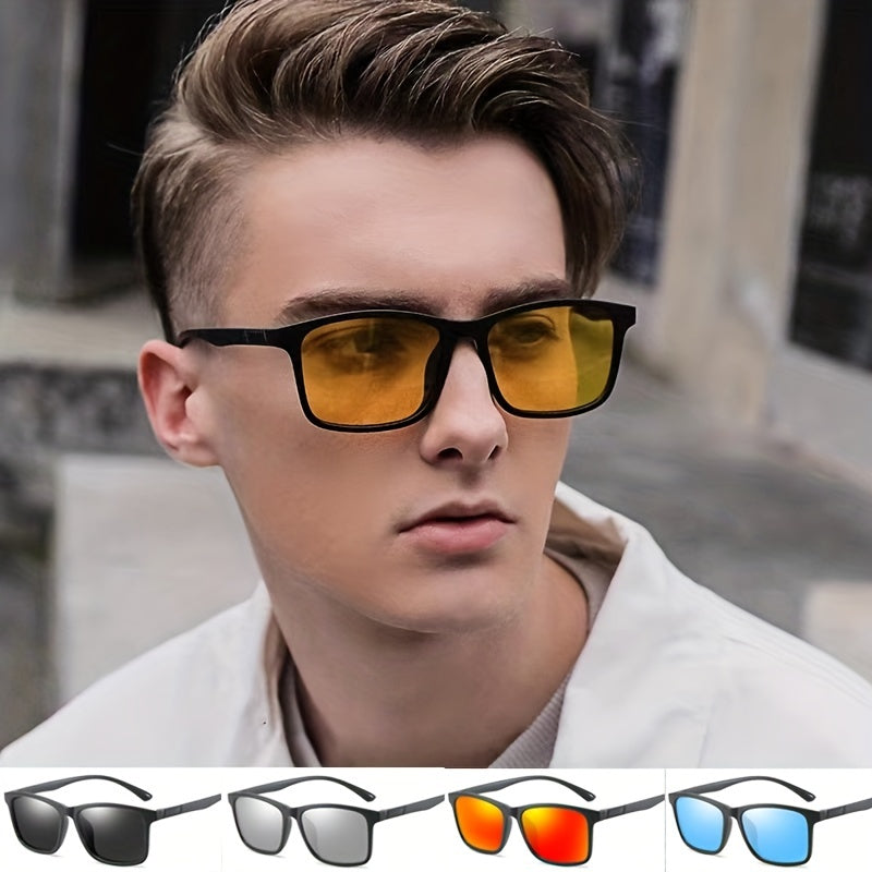 Men's TR90 Polarized UV400 Sunglasses for Driving Fishing Sports