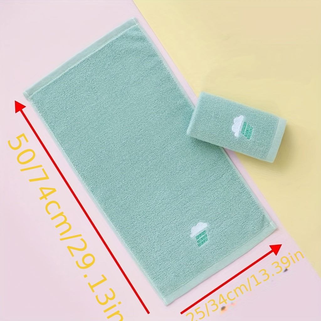 Soft Cotton Baby Bath Towel Solid Color