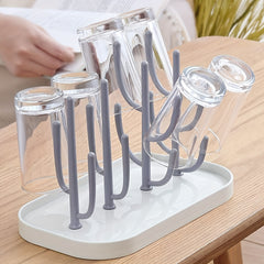 Tree Branch Baby Bottle Drying Rack with Base