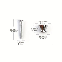 2pcs Metal Strap Lock Locking Pegs for Guitars