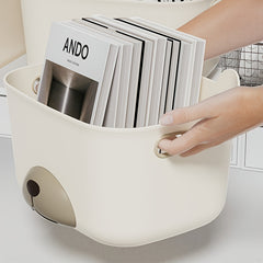 3pcs Office Storage Organizer Plastic Bin Basket
