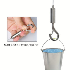 Adjustable Stainless Steel Picture Hanging Wire Kit 6.5ft