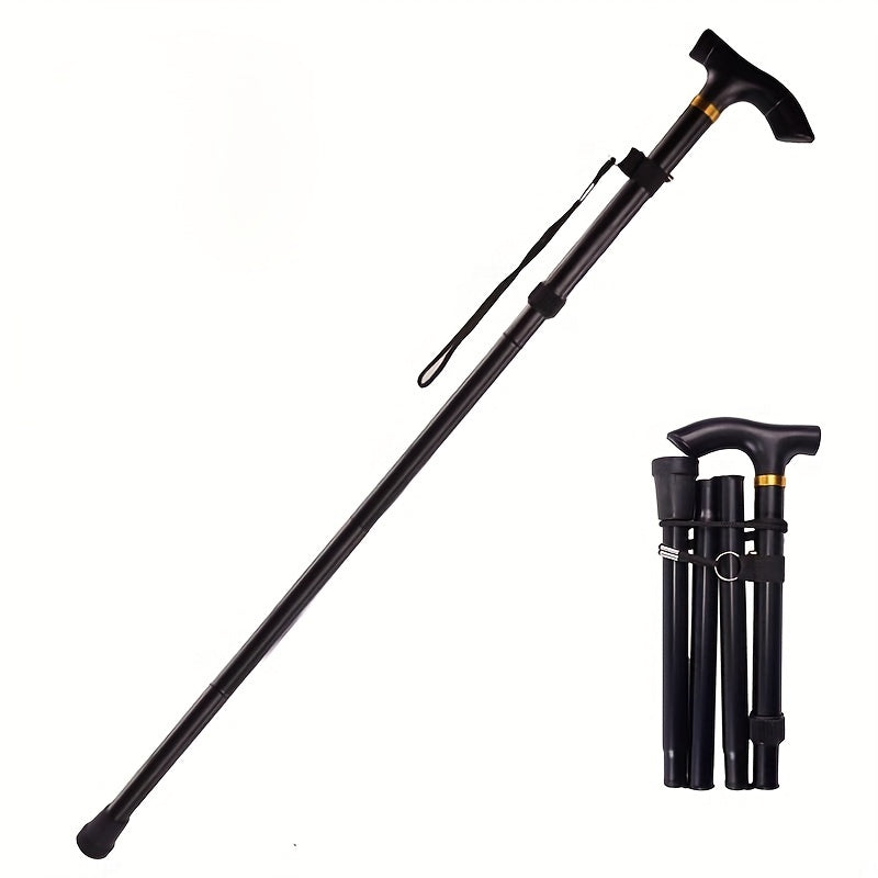 Foldable Trekking Pole - Adjustable Height - Non Slip Grip