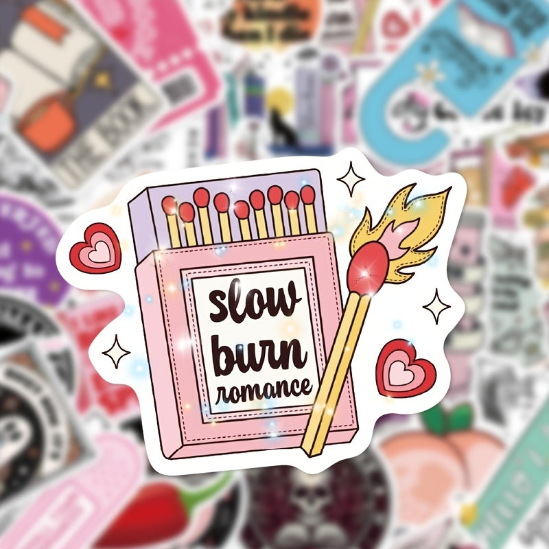 100 Glitter Fun Reading Meme Stickers Luminous Decorative Stickers