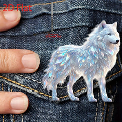 Acrylic Dream Wolf Brooch - Fashionable DIY Accessory for Mother's Day Gift