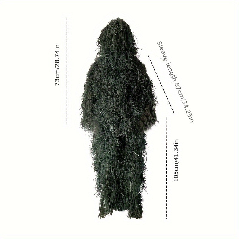 Jungle Camouflage Ghillie Suit for Outdoor Game & Halloween Costume