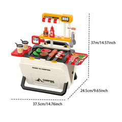 Kids BBQ Fast Food Candy Ice Cream Kitchen Toy Set