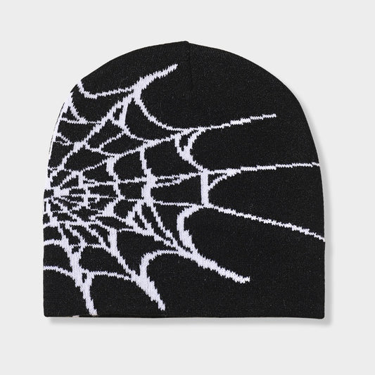 Fashionable Sport Windproof Knit Beanie Hat Spider Web Warm Ski Cold Hat