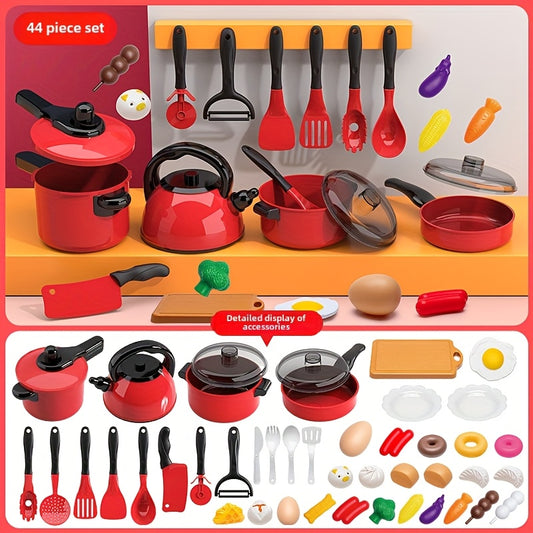 44pcs 61pcs Kitchen Toy Set Pretend Play Cooking Rice Fried Vegetables
