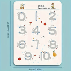 Educational Drawing Set for Ages 3-8 with Erasable Pens